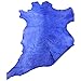 Genuine Blue Leather Hide – Quality New Zealand Full Skin - 7 sq ft - 2-3 oz avg Thickness - Rustic Finish – Natural Veg Tan Sheepskin Material – Soft Upholstery Fabric – Craft DIY Supply