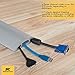 10-Foot Cord Cover - Floor Cable Management Kit for Indoor or Outdoor Use - 3-Channel Cable Raceway for Sidewalks or Walkways by Simple Cord (Gray)