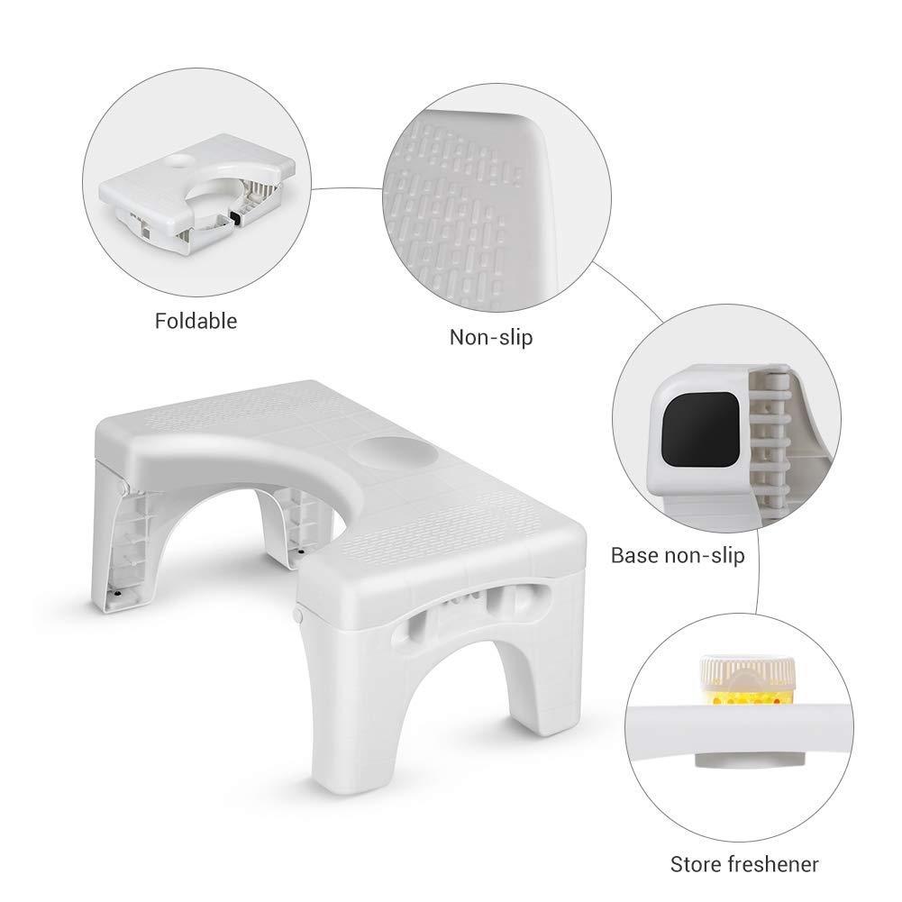 Enow Toilet Stool, Multi-Function Foldable 7\