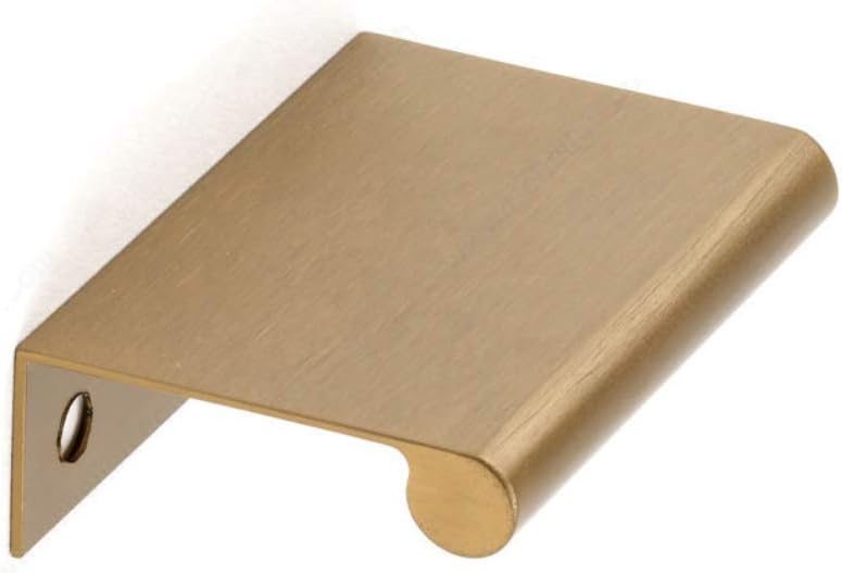 Champagne Bronze Drawer Pull Piper Tab Pull Lipped Edge Tab