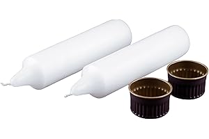 Coghlan's Emergency Candles 2-Pack – Long-Lasting Unscented Candles for Power Outages, Survival Kits, and Emergency Preparedn