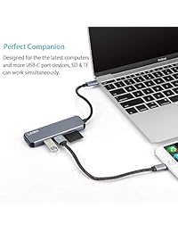 Linkwin   Adaptador USB tipo C para concentrador de puertos Thunderbolt 3, adaptador multipuerto a HDMI con puertos USB 3.0