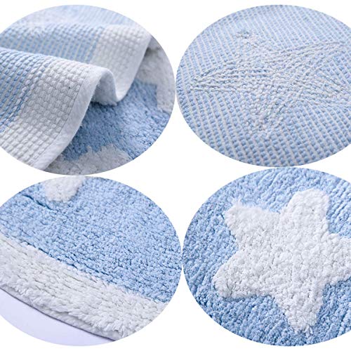 Plush Cotton Nursery Rugs for Boys and Girls Super Soft Playtime
