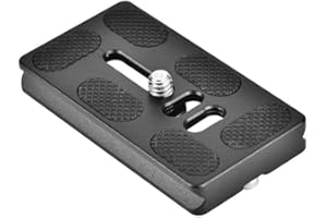 Quick Release Plate, PU70 Universal Tripod Arca Plate with 1/4inch Screw Mount 50mm Quick Release Clamp Mount Adapter Arca Sw