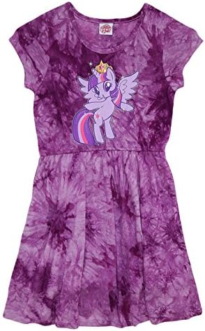 My Little Pony Girls' Tie Dye Dress (M(7/8), PURPLE)