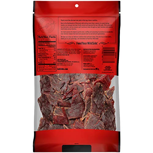 Jack Link’s Beef Jerky, Peppered, (2) 9 oz. Bags – Flavorful Everyday Snack with a Pepper Kick, 10g of Protein and 80 Calories, Made with 100% Premium Beef - 96% Fat Free, No Added MSG - Thumbnail 7