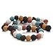 Linsoir Beads Colorful 10mm Lava Rock Essencial Oil Diffuser Beads Healing Stone Loose Beads 40cm/strand