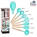 Kitchen Utensils - Silicone and Wooden Spoons - 9 Pieces kitchen utensil set - Pasta Fork - Slotted Turner - Solid Spoon - Slotted Spoon - Round Spatula - Utensils Cooking Set kitchen utensils holder