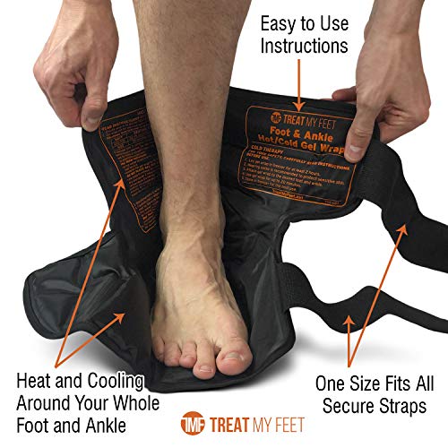 Foot & Ankle Pain Relief Hot/Cold Gel Wrap Effectively Relieve Foot