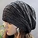 Hot Fashion Slouch Baggy Beanie Cap Slouchy Skull Hat Mens Womens Knit Hat (Black)