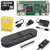 CanaKit Raspberry Pi Zero W (Wireless) Complete Starter Kit with Premium Black Case