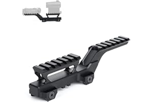 rdzzwxw Tactical Group Type Mount for EXPS3 Holographic Sight Red Dot Riser Mount Laser Combo Adapter Mount Base 20mm Picatinny Rail Riser Scope Mount for Night Vision T1/T2 Optic Sight