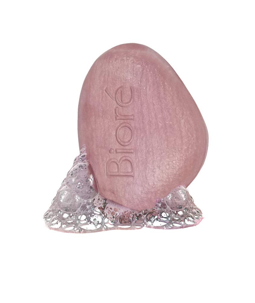 Bioré Rose Quartz With Charcoal Facial Cleansing bar, Exfoliating bar Soap, Daily Face Wash, Oil Free, Dermatologist Tested, Cruelty Free, Vegan Friendly, Paraben Free: Beauty