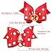 Beirui 20pcs Cute Dog Hair Bows with Rubber Bands - Adorable Crystal Rhinestone Studded - Sparkly Nylon Pet Grooming Accessoriess for Long Hair Dog & Kitten