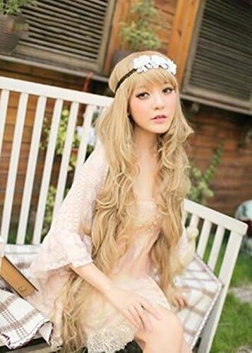 100cm Brand New Sexy Cute Long Full Healthy Wavy Wigs Brown