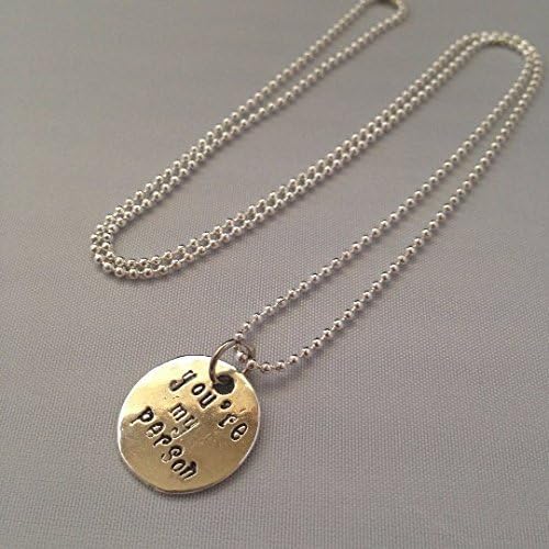 You're my person- Handstamped Grey's Anatomy Necklace