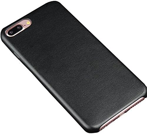 Leather iphone 7 Case,Guyshero Apple Cell Phone Case for iPhone 7 Ultra Slim Fit Skin Back Cover Scratch Resistant Premium Leather Back Black