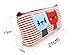 Set of 4 Large Capacity Canvas Pen Pencil Stationery Bag Pouch Box Case - Cute Cat Design and Candy Color