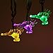 LEVIITEC Reindeer Garden Decorations Lights, Solar Outdoor String Lights with Light Sensor 30 LED 19.7ft 8 Modes for Holiday Party Outdoor Decorations Waterproof Multicolor