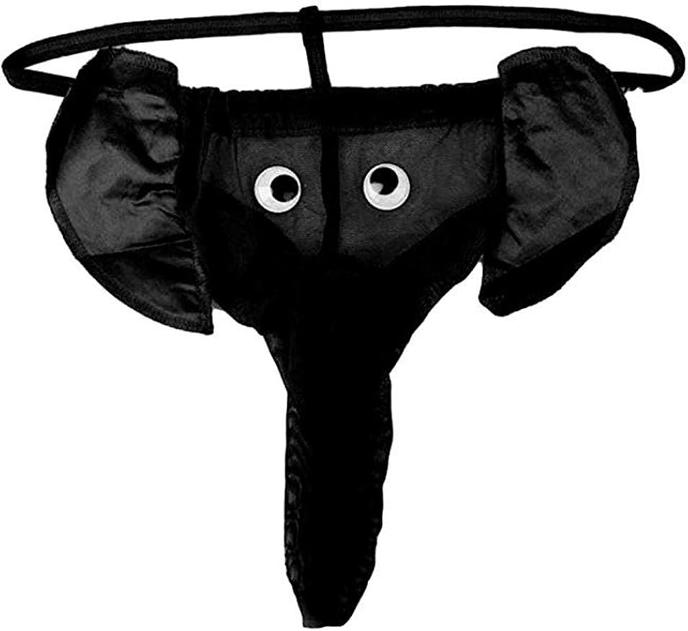 Afco Men's Long Bulge Pouch Briefs Underwear Elephant Trunk Underpants Black Amazon.ca