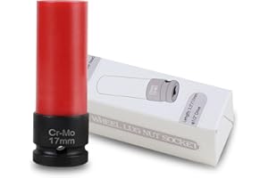 ITEQ Protective Wheel Lug Nut Socket for Mercedes Benz with 17mm Convex, Flower Head Lug Nut Socket