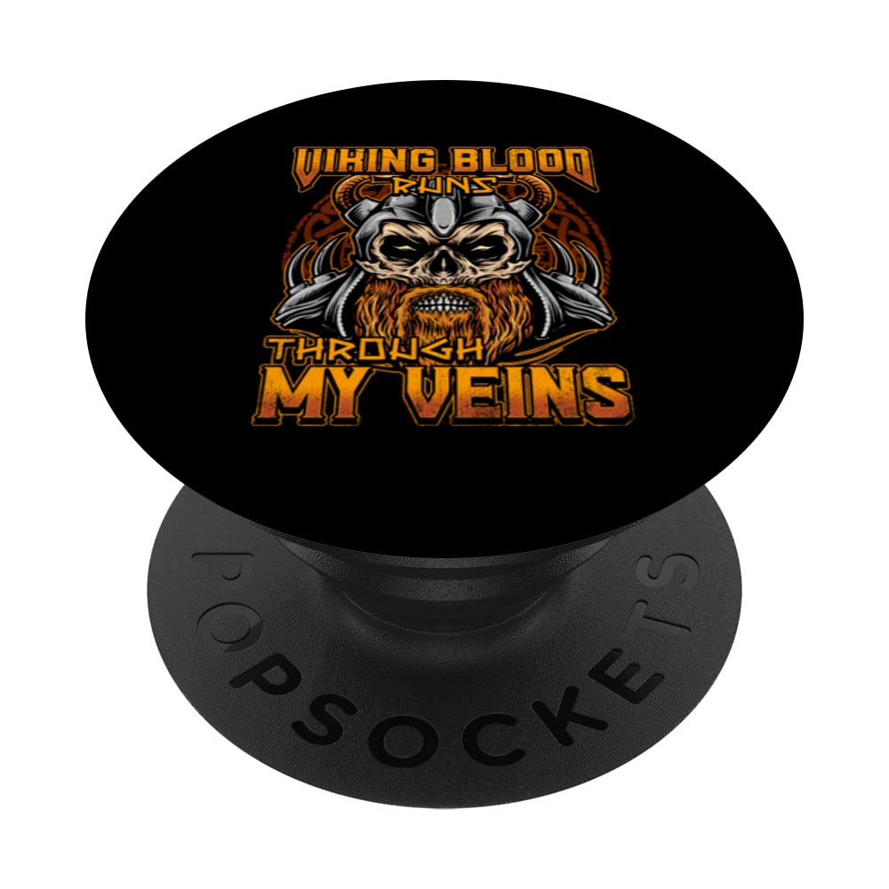 Norse Viking Mythology Design for Viking Warriors PopSockets Swappable PopGrip