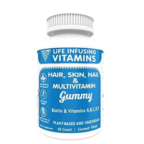 LIV Hair, Skin & Nail Gummy, Plant Based Made from Pectin, Vegetarian