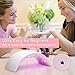 Nail Dryer UV Nail Lamp Fast Drying Gel Nail light LED Nail Lamp Shellac UV Light Gel Nail Polish Dryer Curing Lamp Shellac Light Lamp 24W with 2 Timer Setting Auto Infrared Sensor (White nail dryer)
