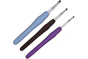 Crochet Hooks 5.0mm 6.0mm 7.0mm Crochet Needles QLRFFLJOY 3 pcs Crochet Hook Set DIY Yarn Weaving Tools for Knitting Gloves, Shoes, Bags, Hats, Socks, Scarf