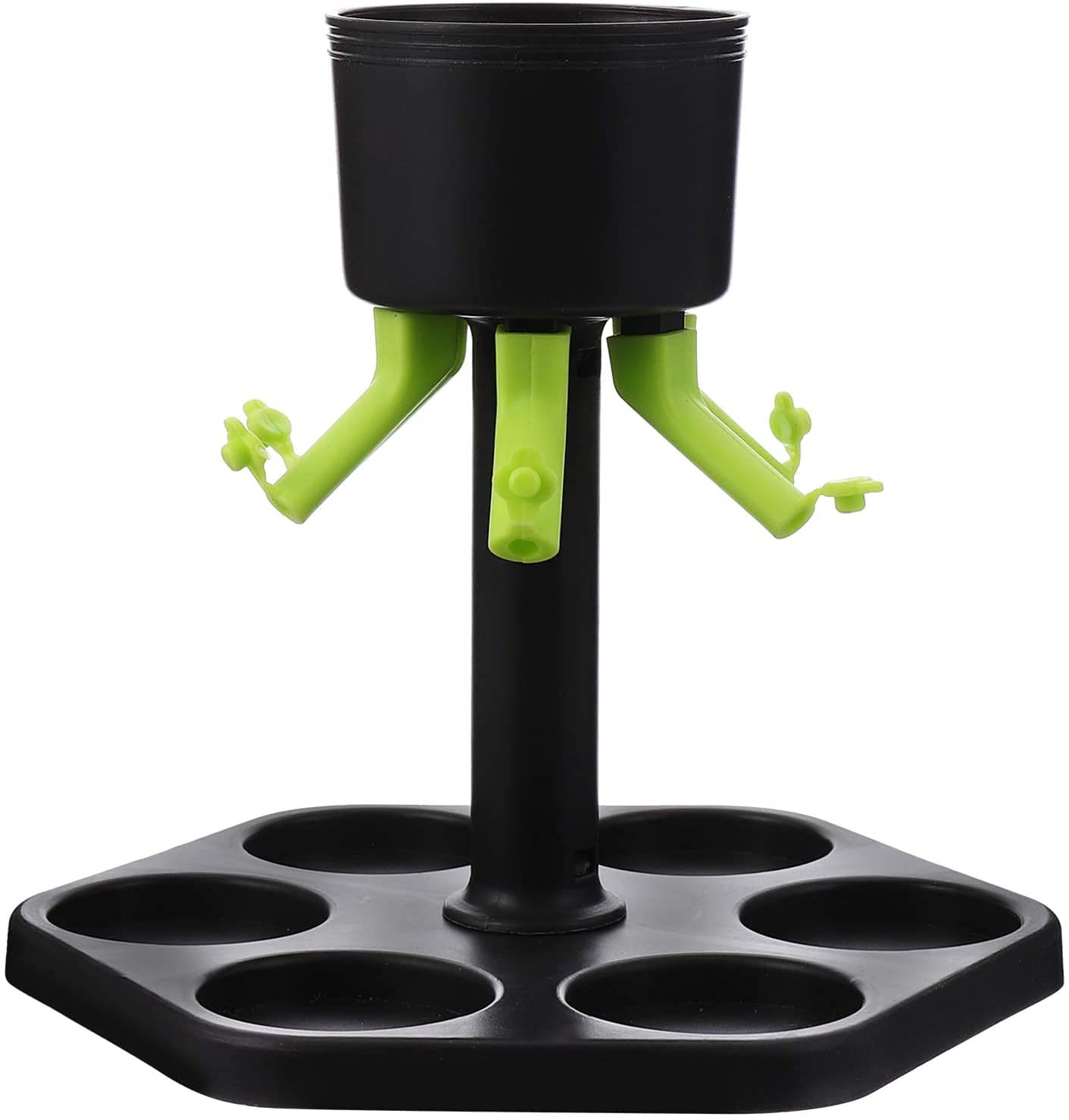 LATRAT 1 Set of 6 Shot Glass Dispensers and Holder Glasses Shot Dispenser Shot Glass Pourer Cocktail for 6 People New Year New Year Party Drinking Games