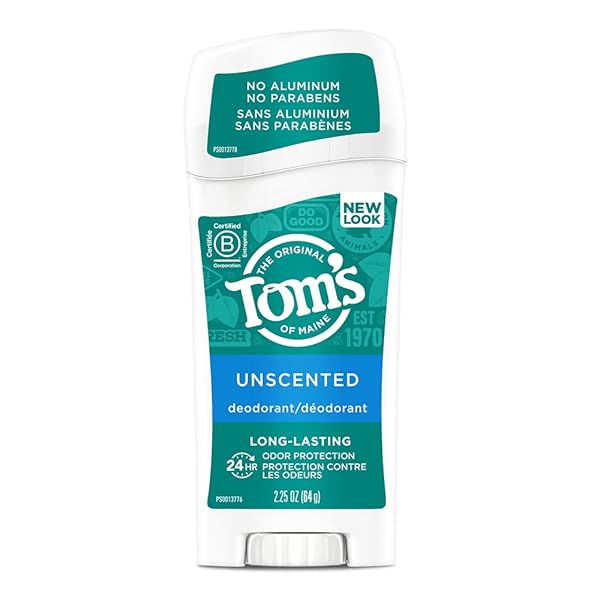 TOM’S OF MAINE LONG-LASTING ALUMINUM-FREE NATURAL DEODORANT FOR WOMEN, UNSCENTED, 2.25 OZ.