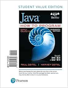 Java How to Program, Early Objects, Student Value Edition: Deitel, Paul ...