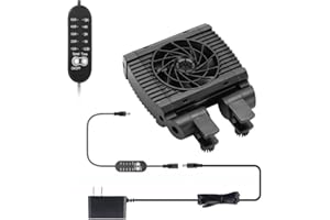 Aquarium Chiller Fan,Quiet Adjustable Speed & Timer Fish Tank Cooling Fan for Axolotl, Freshwater & Saltwater Tanks, Energy-E