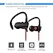 SoundPEATS Wireless Earbuds Sport In-Ear Secure Fit Bluetooth Headphones for Running with Microphone (6 Hours Play Time, Bluetooth 4.1, aptx, Sweatproof) - Q9A Red