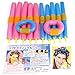 Demarkt 12pcs Large Bendy Twist Safe Hair Hairdressing Rollers Foam Curlers