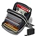 KALMORE Women's Leather RFID Secured Spacious Cute Card Wallet Small Purse, Black, Two Zippers
