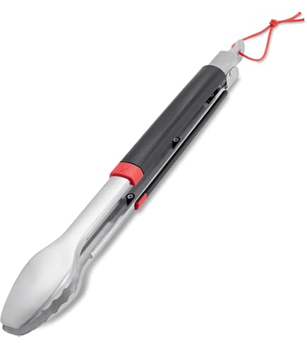 Pince à Barbecue 30 Cm En Acier Inoxydable – Pince Grill Polyvalente Anti-Brûlure Pour Charbon Et Viandes – Idéale Camping & BBQ