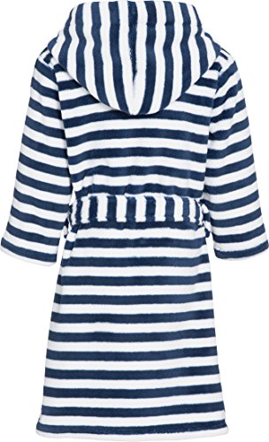 Playshoes Jungen Fleece-Bademantel Ringel Maritim – Bild 3