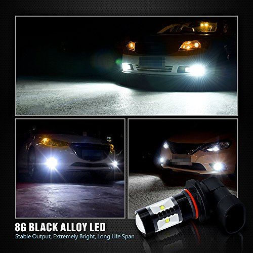 SIRIUSLED 9005 9145 H10 Size Projection LED Super Bright 30W 6000K White Fog Light DRL Bulb Pack of 2 - Thumbnail 6