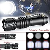 XY ZONE Super Bright 1000 Lumen CREE Q5 Zoomable LED Flashlight Torch Lamp AA/14500