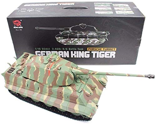 XSLY Fernbedienung Metalltank Militär Gelände Klettern Fahrzeug Einführung RC Panzer 2.4Ghz 1/16 Maßstab Große Tanks… – Bild 7