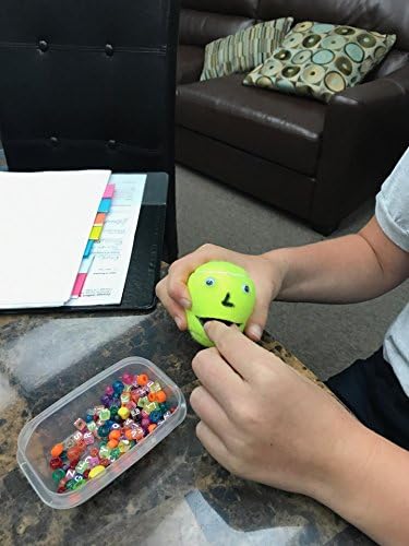 Hand Strengthening & Fine Motor Skills Funny Face Squeeze Ball for Kids with Low tone, Hypotonia or Aspergers