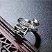 Men's Vintage Gothic Stainless Steel Band Rings Silver Black Chinese Dragon Punk Biker Rings Size 11