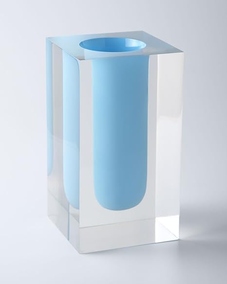 Jonathan Adler Turquoise Bel Air Test Tube Vase Lucite Home Decor