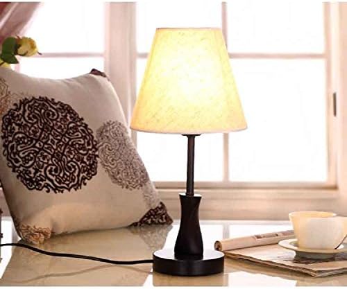 TRAVEPPY Solid Wood Decorative Lamps Bedroom Table Lamp Model Deak Lamp White