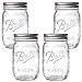 Ball Regular Mouth Mason Jars with Lids and Bands, 16-Ounces (4-Pack) primary