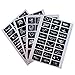 43pcs Free Tattoos Templet,Oruuum India Tattoo Ointment Kit, Conical Temporary Art Tattoos Painting, Black2, Brown, Lake blue, Red, Rosy red, 6Pcs (8_color)