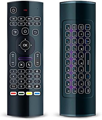 Wireless Remote, BAIVON MX3 2.4G Multifunctional Blacklit Mini Keyboard Fly Mouse with Infrared Remote Control Learning Compatible for KODI /Google Android TV Box, IPTV, HTPC,Mini PC,Windows,MAC OS,Li