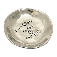 Basic Spirit Love You to The Moon and Back Pewter Trinket Dish