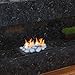 Regal Flame Set of 24 Light Weight Ceramic Fiber Gas Ethanol Electric fireplace Pebbles in White